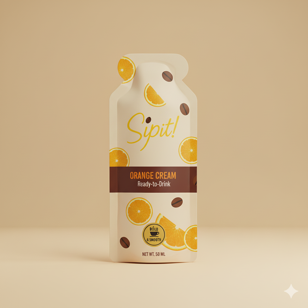 Sipit! Orange Cream Ready-To-Drink Coffee - 50 Sips